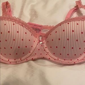 Pink push up bra